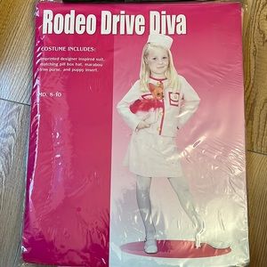 Rodeo Drive Diva Childs Halloween Costume New Suit Hat Purse NEW!